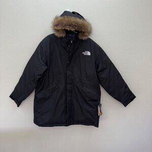 The North Face Bedford Black Down Parka Winter Hooded Jacket Coat Mens XXL NEW